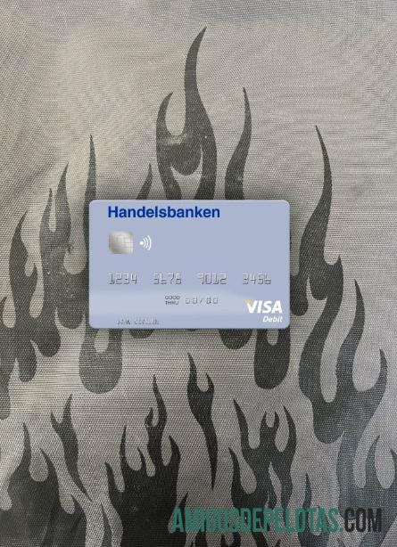 Noruega Handelsbanken Visa Cartão de Débito Photolook Front amostra